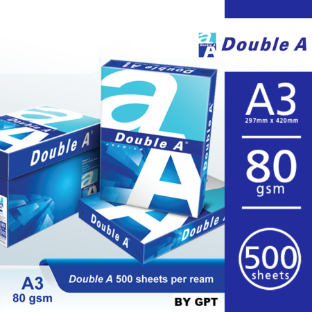 Double A Premium 80 gsm A4 Printing Paper