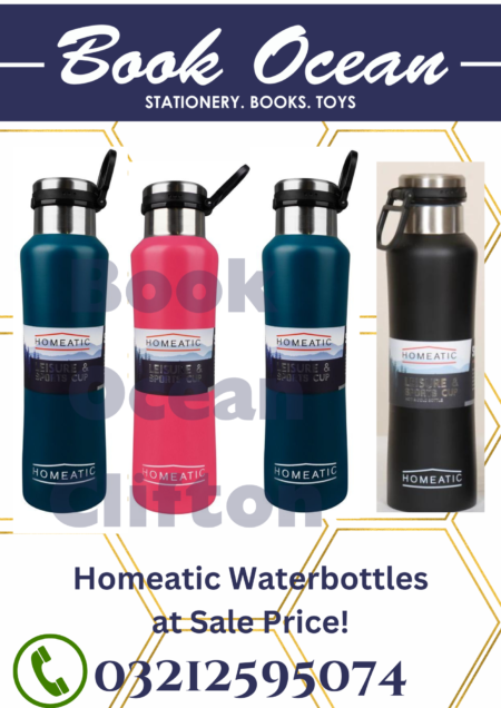 Homeatic Stainless Steel Leisure and Sports Cup Water Bottle 550ml #KA-038