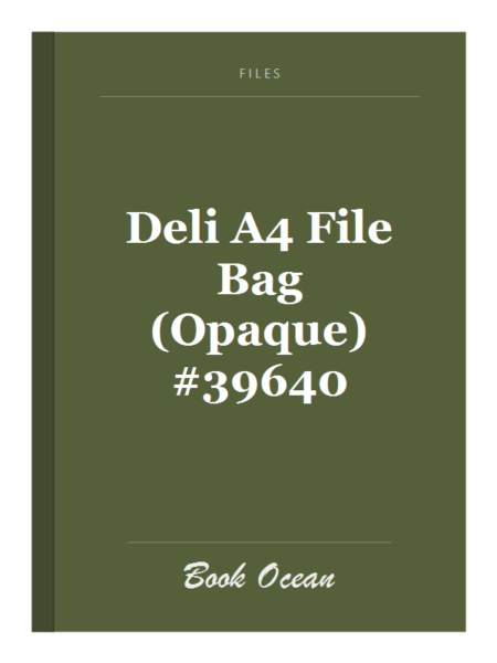 Deli A4 File Bag (Opaque) #39640
