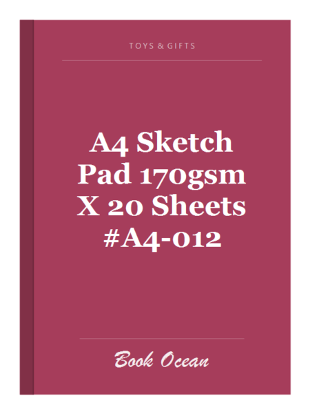 A4 Sketch Pad 170gsm X 20 Sheets #A4-012