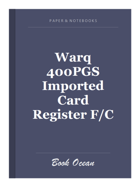 Warq 400PGS Imported Card Register F/C