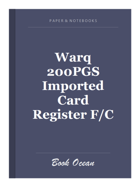 Warq 200PGS Imported Card Register F/C