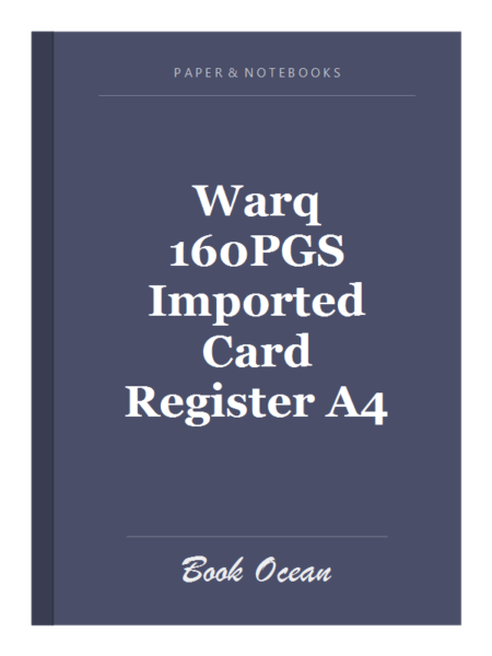 Warq 160PGS Imported Card Register A4
