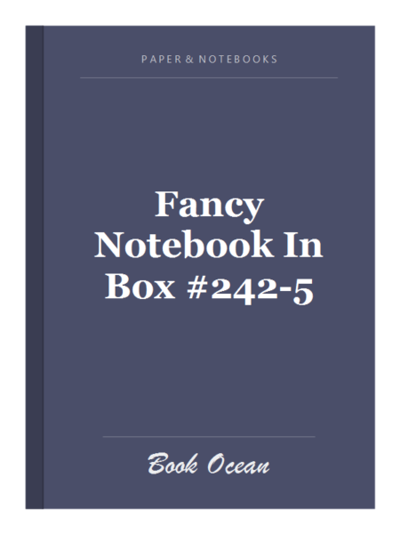 Fancy Notebook In Box #242-5