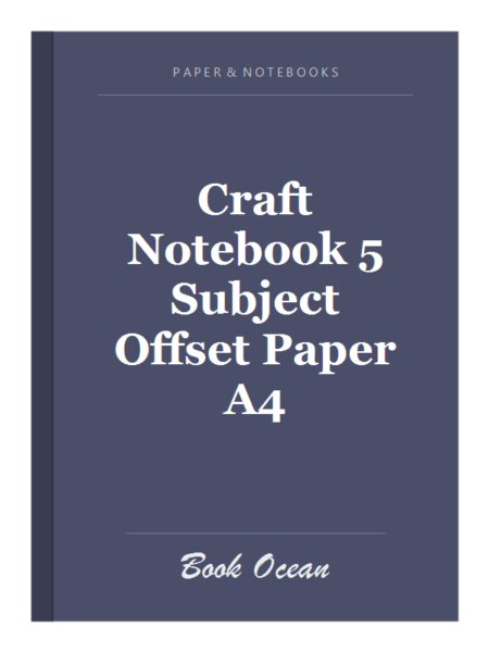 Craft Notebook 5 Subject Offset Paper A4
