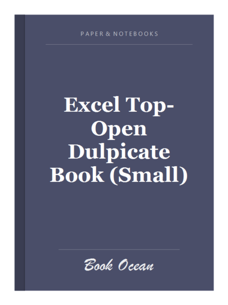 Excel Top-Open Dulpicate Book (Small)