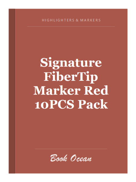 Signature FiberTip Marker Red 10PCS Pack