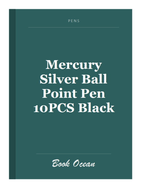 Mercury Silver Ball Point Pen 10PCS Black