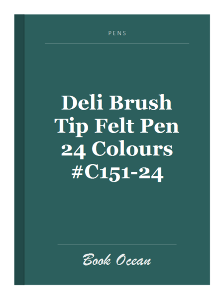Deli Brush Tip Felt Pen 24 Colours #C151-24