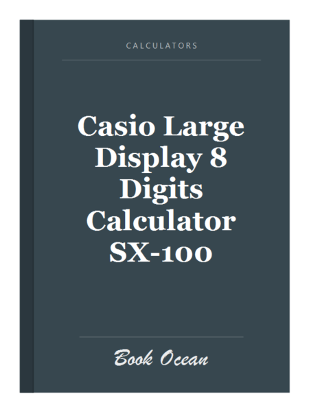 Casio Large Display 8 Digits Calculator SX-100