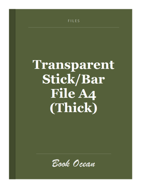 Transparent Stick/Bar File A4 (Thick)
