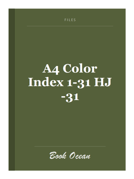 A4 Color Index 1-31 HJ-31