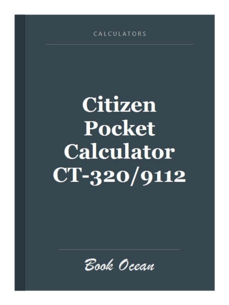 Citizen Pocket Calculator CT-320/9112