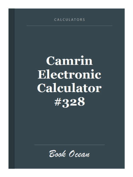 Camrin Electronic Calculator #328