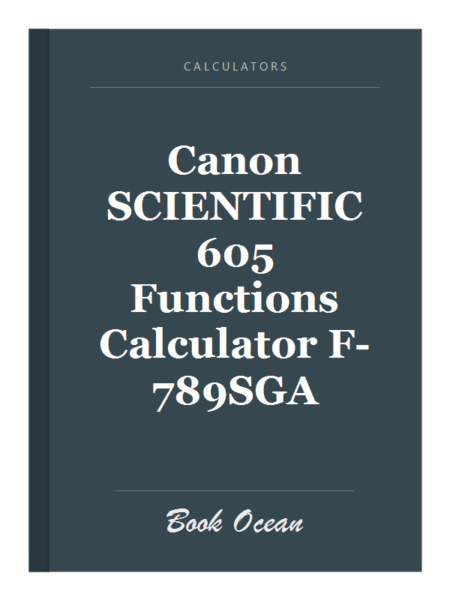 Canon SCIENTIFIC 605 Functions Calculator F-789SGA