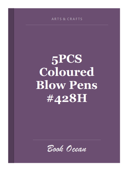 5PCS Coloured Blow Pens #428H