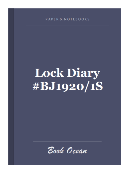 Lock Diary #BJ1920/1S