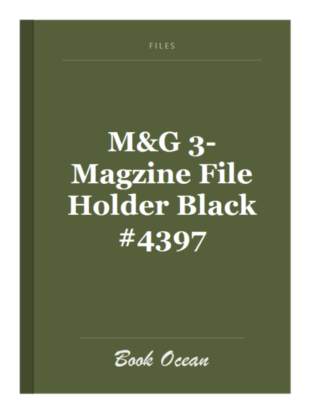 M&G 3-Magzine File Holder Black #4397