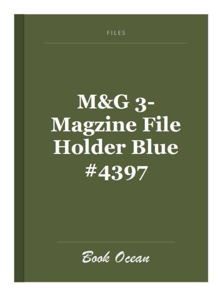 M&G 3-Magzine File Holder Blue #4397