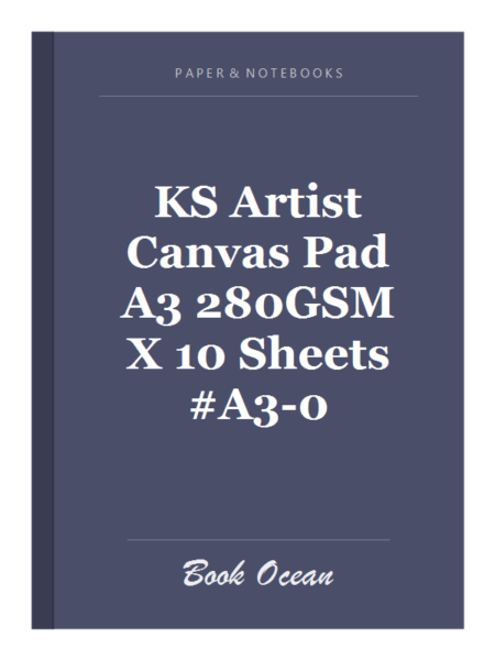 KS Artist Canvas Pad A3 280GSM X 10 Sheets #A3-0