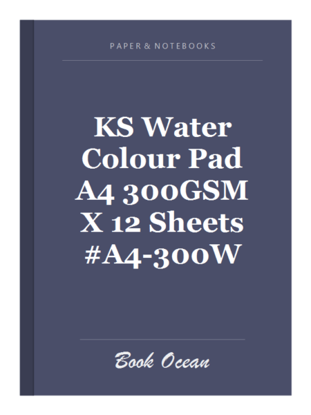 KS Water Colour Pad A4 300GSM X 12 Sheets #A4-300W