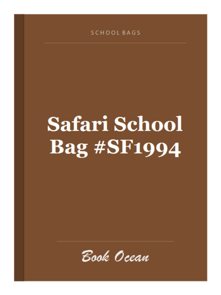 Safari School Bag #SF1994