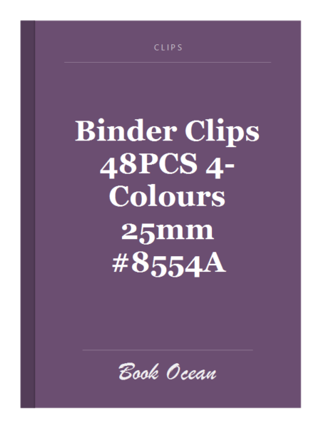 Binder Clips 48PCS 4-Colours 25mm #8554A