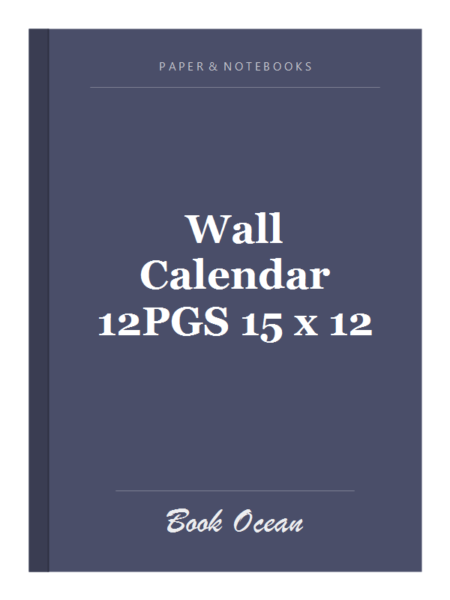 Wall Calendar 12PGS 15 x 12