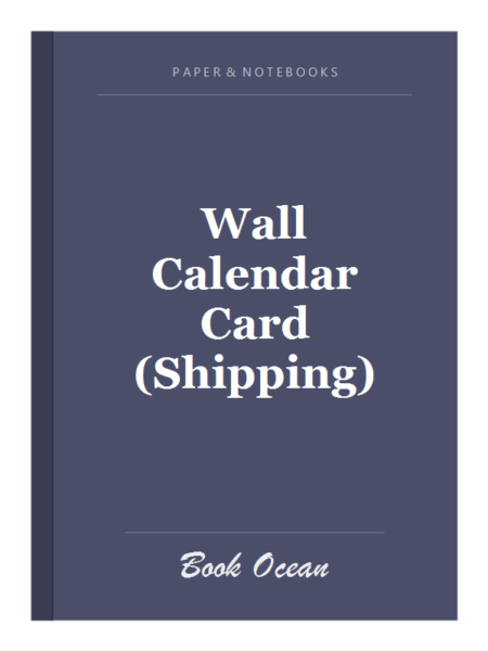 Wall Calendar Card (Shipping)