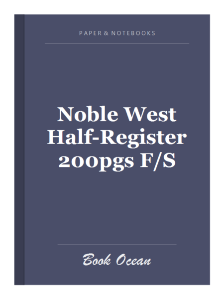 Noble West Half-Register 200pgs F/S