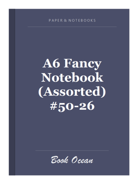 A6 Fancy Notebook (Assorted) #50-26