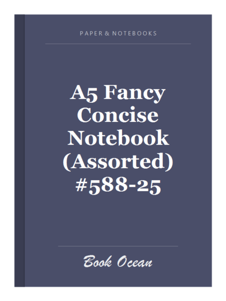 A5 Fancy Concise Notebook (Assorted) #588-25