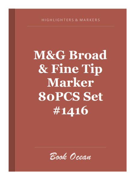 M&G Broad & Fine Tip Marker 80PCS Set #1416