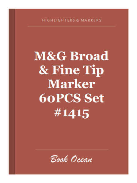 M&G Broad & Fine Tip Marker 60PCS Set #1415