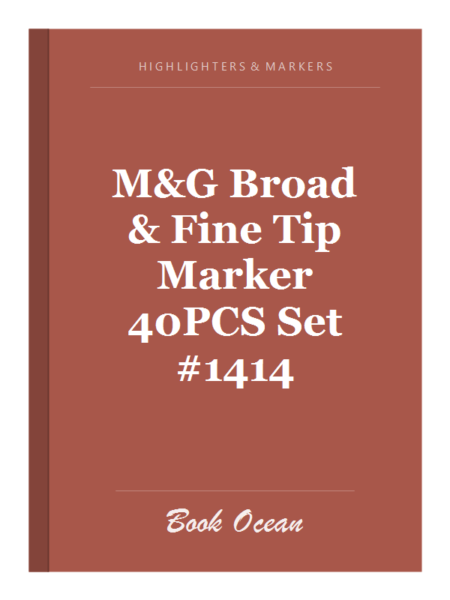 M&G Broad & Fine Tip Marker 40PCS Set #1414