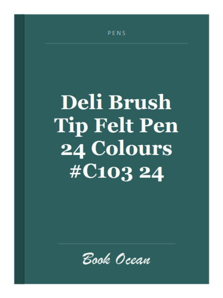 Deli Brush Tip Felt Pen 24 Colours #C103 24