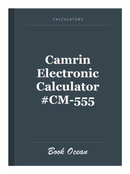 Camrin Electronic Calculator #CM-555