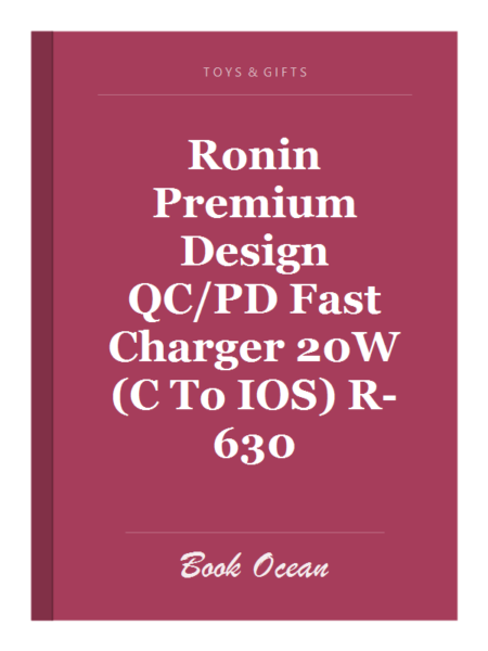 Ronin Premium Design QC/PD Fast Charger 20W (C To IOS) R-630