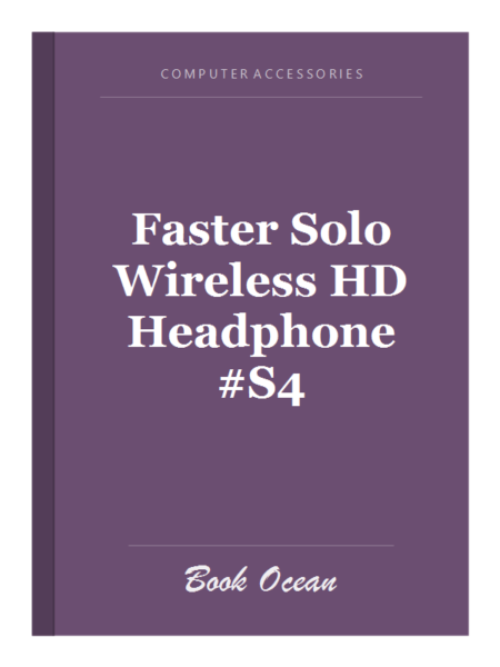 Faster Solo Wireless HD Headphone #S4