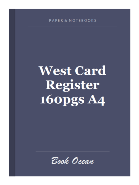 West Card Register 160pgs A4