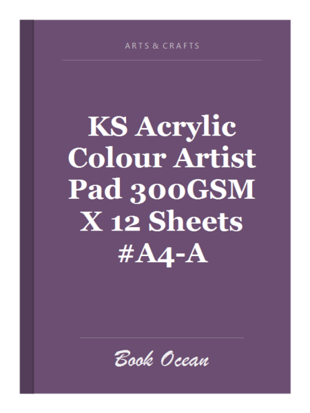 KS Acrylic Colour Artist Pad 300GSM X 12 Sheets #A4-A