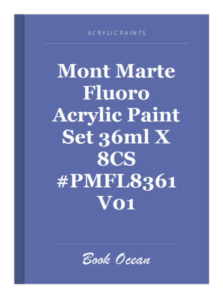 Mont Marte Fluoro Acrylic Paint Set 36ml X 8CS #PMFL8361 V01