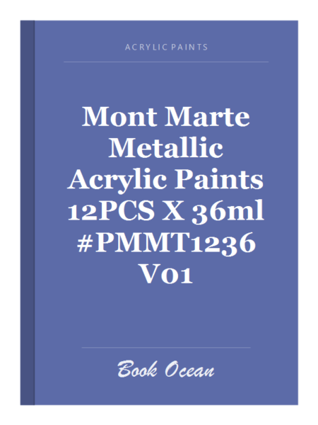 Mont Marte Metallic Acrylic Paints 12PCS X 36ml #PMMT1236 V01