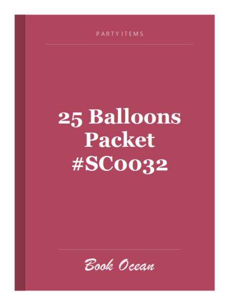 25 Balloons Packet #SC0032