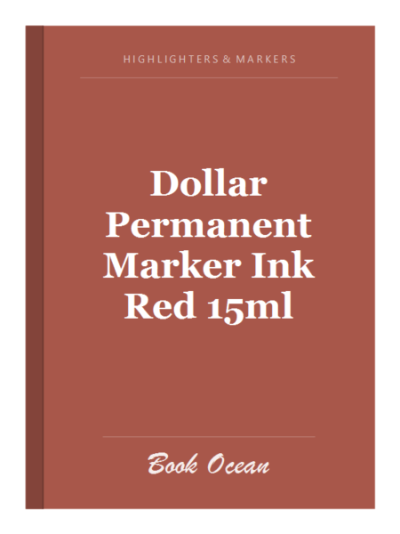 Dollar Permanent Marker Ink Red 15ml