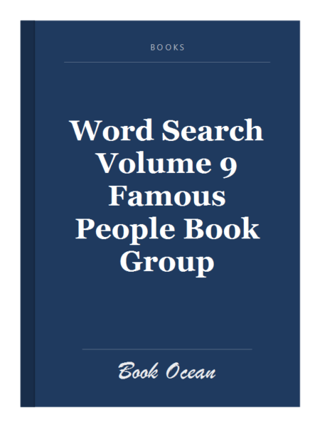 Word Search Volume 9 Famous People Book Group