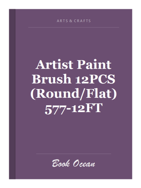 Artist Paint Brush 12PCS (Round/Flat) 577-12FT