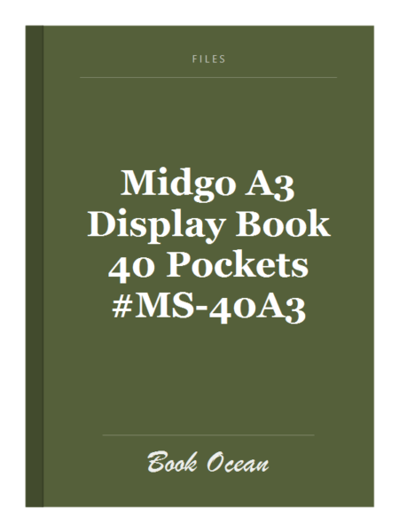 Midgo A3 Display Book 40 Pockets #MS-40A3