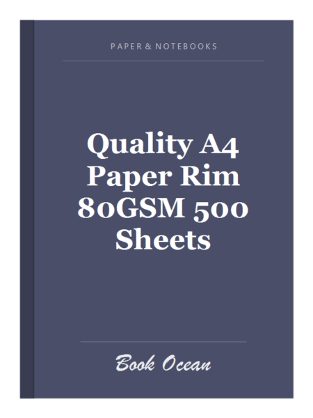 Quality A4 Paper Rim 80GSM 500 Sheets
