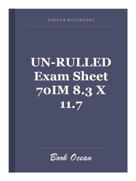 UN-RULLED Exam Sheet 70IM 8.3 X 11.7